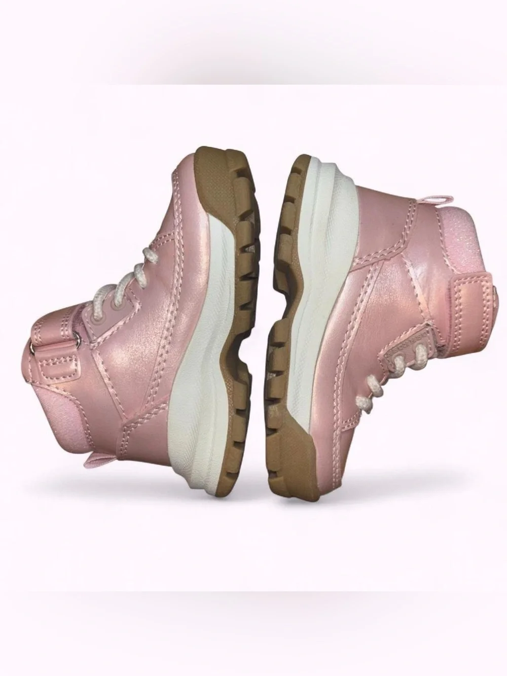 OshKosh B'gosh Pink Metallic Kids High-Top Boots